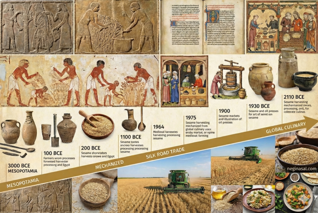 تاریخچه کنجد